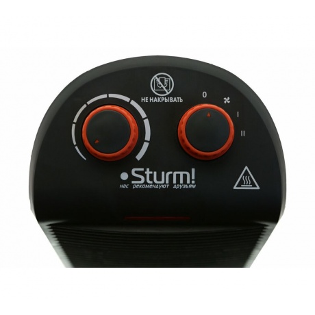 Тепловентилятор Sturm! FH2001 2000Вт черный/оранжевый - фото 6