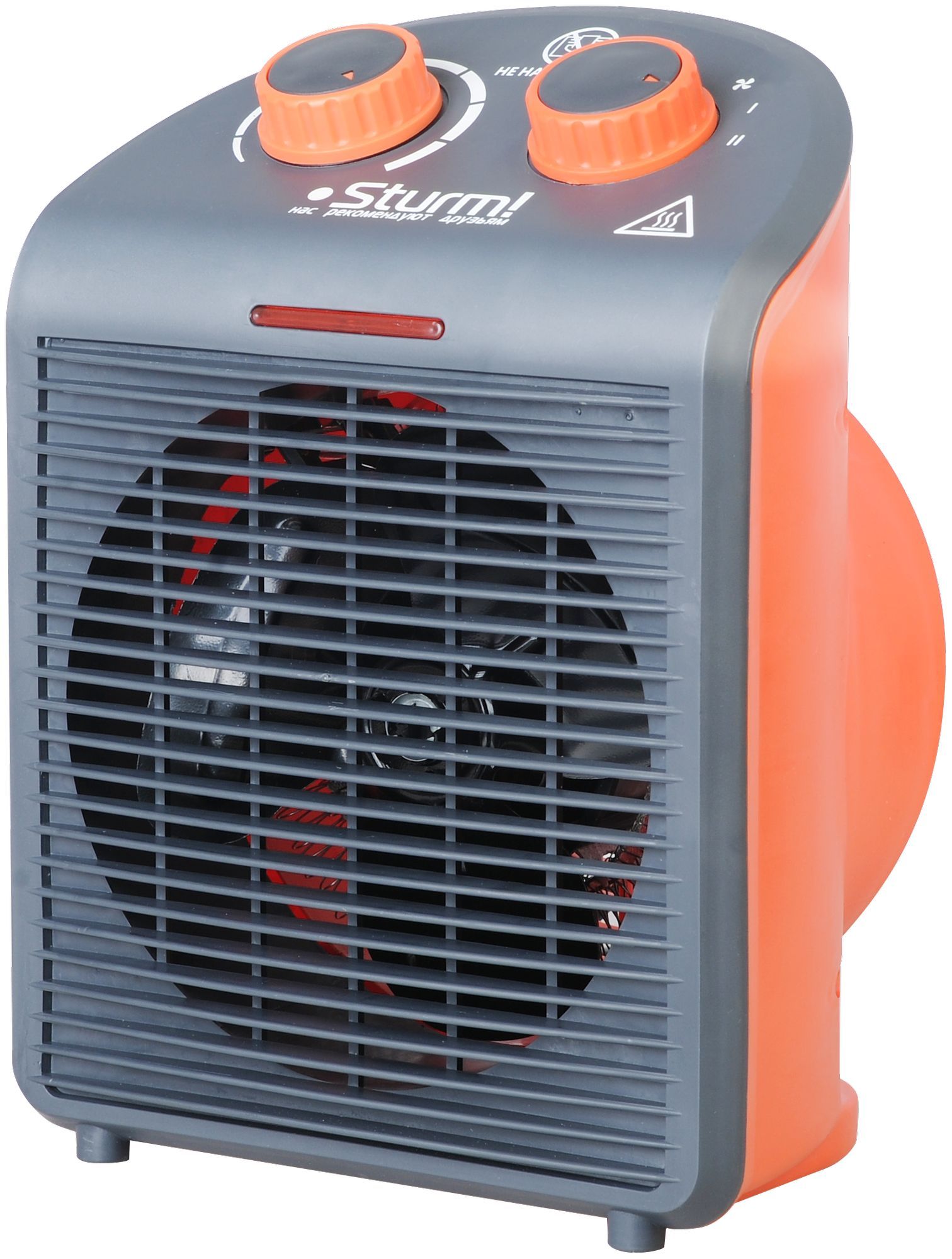 Тепловентилятор Sturm! FH2001 2000Вт черный/оранжевый обогреватель sturm fh2001