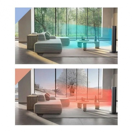 Напольный вентилятор - обогреватель Xiaomi Fan Dark Grey (BPLNS01DM) - фото 16