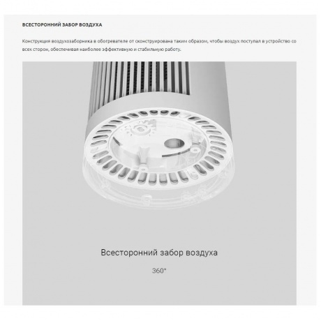 Обогреватель настольный Mijia Desktop Heater 600W (ZMNFJ01YM) - фото 29