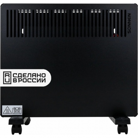 Обогреватель-конвектор Sonnen TEPLO-10, 1000 Вт, Х-образный нагревательный элемент, черный, сделано - фото 9