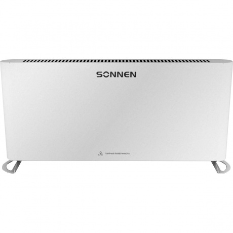 

Обогреватель-конвектор Sonnen ONYX-2000.1, 2000 Вт, Х-образный нагревательный элемент, белый, сделан