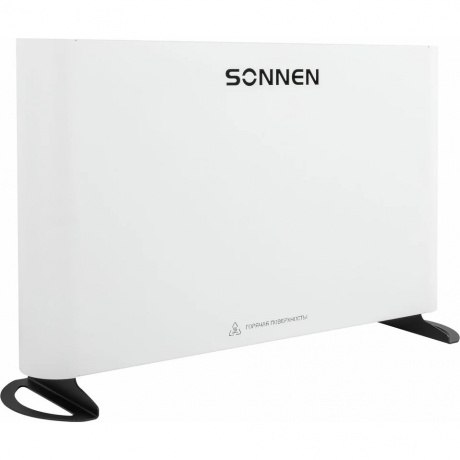 Обогреватель-конвектор Sonnen ONYX-1000.1, 1000 Вт, Х-образный нагревательный элемент, белый, сделан - фото 3