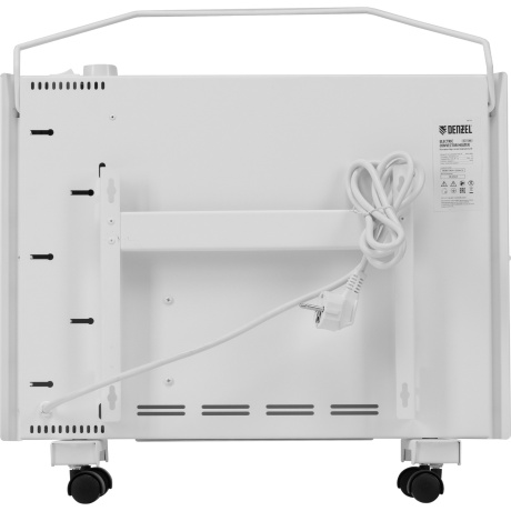 Конвектор электрический DENZEL 98130, XCE-1000, 230 В, 1000 Вт, белый, сушилка, колеса, Х-элемент - фото 5
