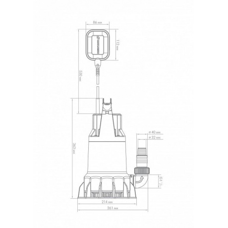Насос погружной дренажный Джилекс Дренажник 350/17 - фото 13