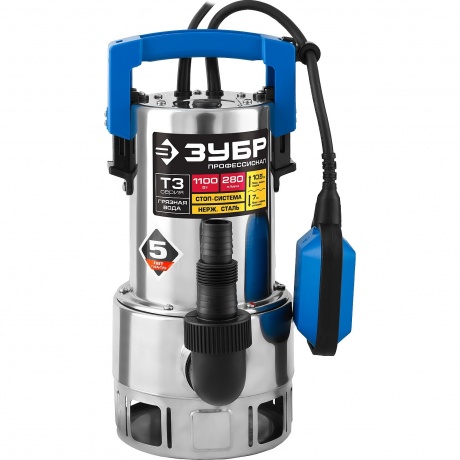 Насос погружной дренажный Зубр Профессионал Т3 НПГ-Т3-1100-С - фото 6