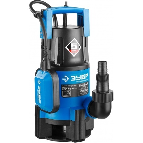 Насос погружной дренажный Зубр Профессионал Т3 НПГ-Т3-400 - фото 2