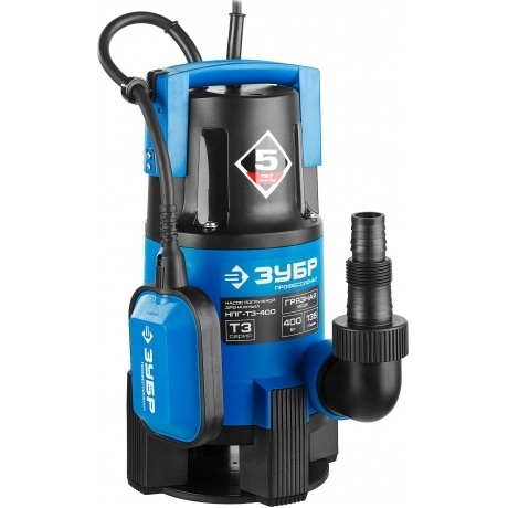 Насос погружной дренажный Зубр Профессионал Т3 НПГ-Т3-400 - фото 3