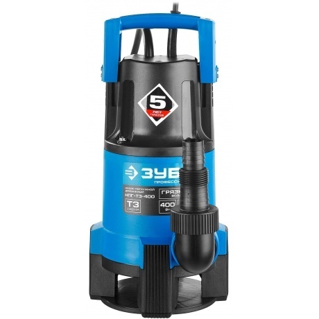 Насос погружной дренажный Зубр Профессионал Т3 НПГ-Т3-400 - фото 6