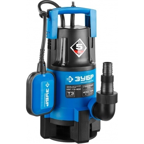 Насос погружной дренажный Зубр Профессионал Т3 НПГ-Т3-400 - фото 7