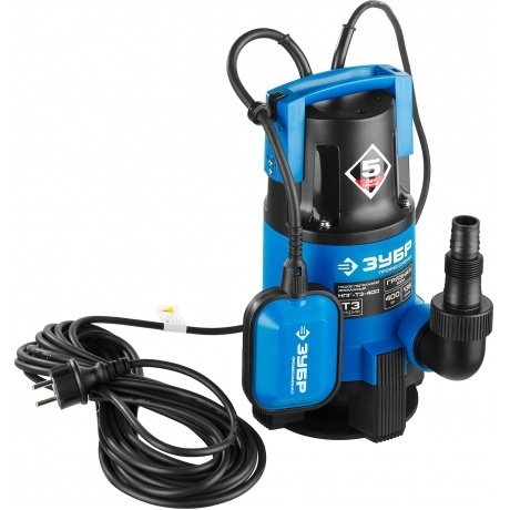 Насос погружной дренажный Зубр Профессионал Т3 НПГ-Т3-400 - фото 8