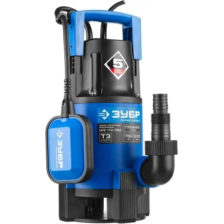 Насос погружной дренажный Зубр Профессионал Т3 НПГ-Т3-750
