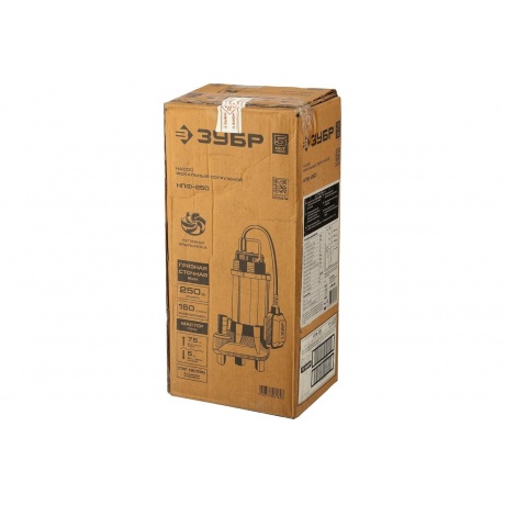 Насос погружной фекальный Зубр НПФ-250 - фото 12