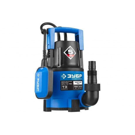 Насос погружной дренажный Зубр Профессионал Т3 НПЧ-Т3-750 - фото 9