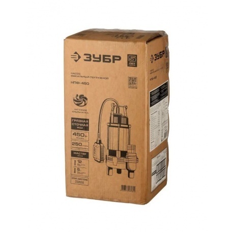 Насос фекальный Зубр НПФ-450 - фото 9