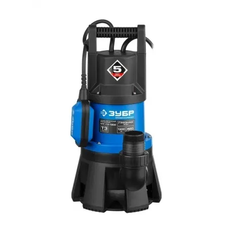 Насос погружной дренажный Зубр Профессионал Т3 НПГ-Т3-1300