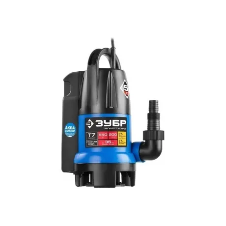 Насос погружной дренажный Зубр Т7 АкваСенсор НПГ-Т7-550