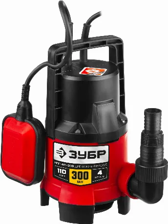 Насос погружной дренажный ЗУБР, НПГ-М1-300 300 Вт