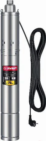 Скважинный насос винтовой ЗУБР, 110 м напор