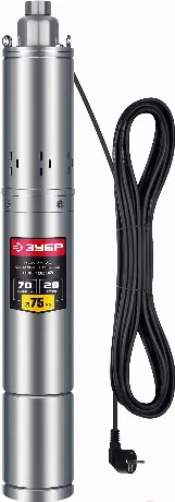 Скважинный насос винтовой ЗУБР, 70 м напор