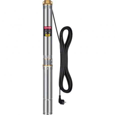 Скважинный насос центробежный ЗУБР, 40 м напор НСЦ-75-40 - фото 1