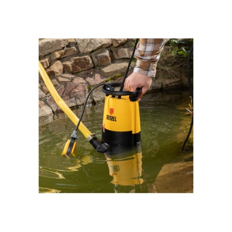 Дренажный насос для чистой и грязной воды DP-450S, 450 Вт, напор 6 м, 12000 л/ч// Denzel - фото 21