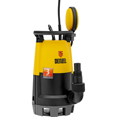 Дренажный насос для чистой и грязной воды DP-600S, 600 Вт, напор 7 м, 13000 л/ч Denzel (97268) - фото 10
