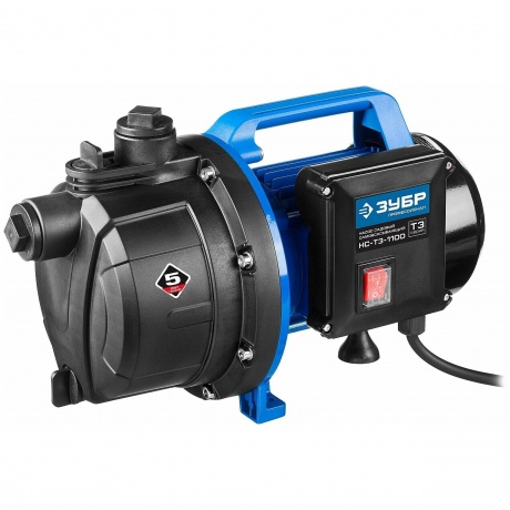 ЗУБР 1100 Вт поверхностный садовый центробежный насос Профессионал НПЦ-Т3-1100 9907₽