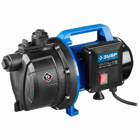 ЗУБР 1100 Вт, поверхностный (садовый) центробежный насос, Профес...