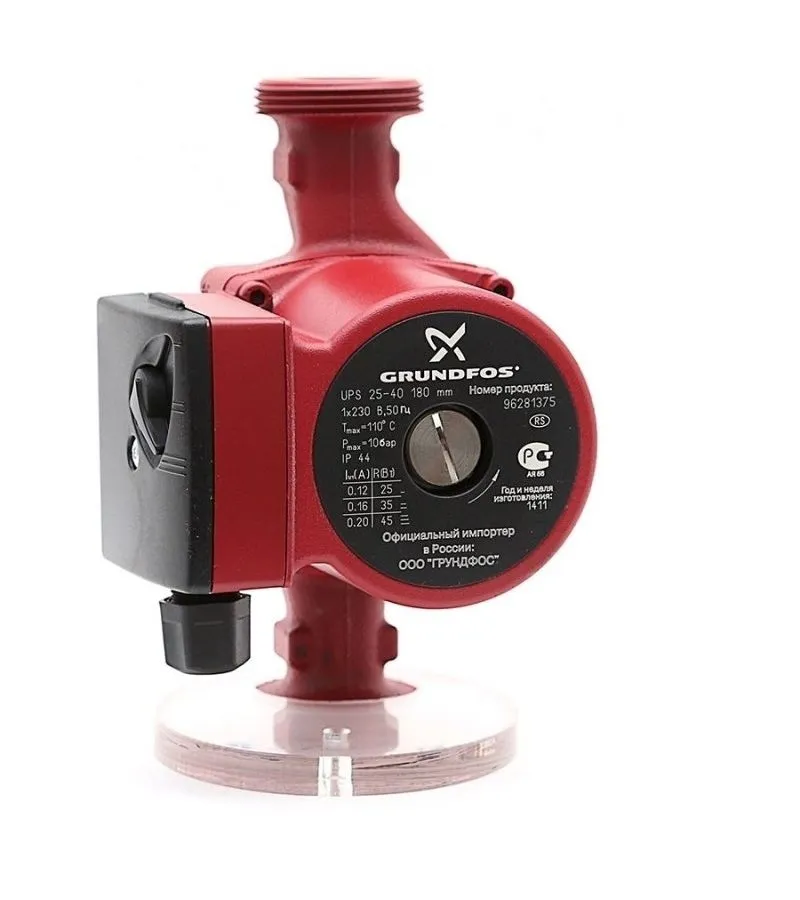 Насос циркуляционный Grundfos UPS 25-40 180 96281375 - фото 2