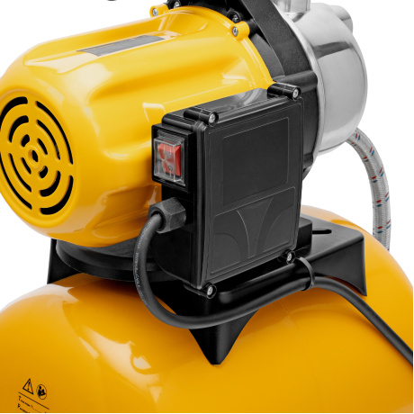 Насосная станция PS800X, 800 Вт, 3200 л/ч, ресивер 24 л, напор 38 м, нержавейка Denzel - фото 11