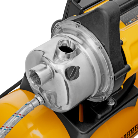 Насосная станция PS800X, 800 Вт, 3200 л/ч, ресивер 24 л, напор 38 м, нержавейка Denzel - фото 12