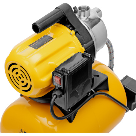 Насосная станция PS800X, 800 Вт, 3200 л/ч, ресивер 24 л, напор 38 м, нержавейка Denzel - фото 16