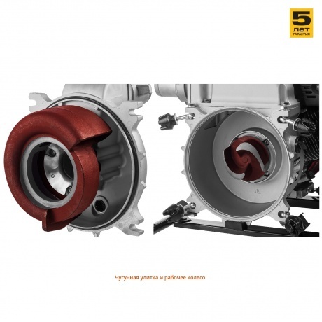 Мотопомпа бензиновая Зубр МПГ-1300-80 - фото 9