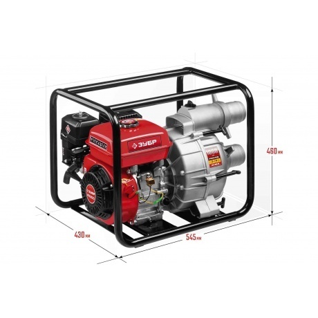 Мотопомпа бензиновая Зубр МПГ-1000-80 - фото 2