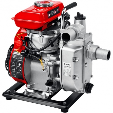 Мотопомпа бензиновая ЗУБР 350 л/мин, (МП-350) - фото 2