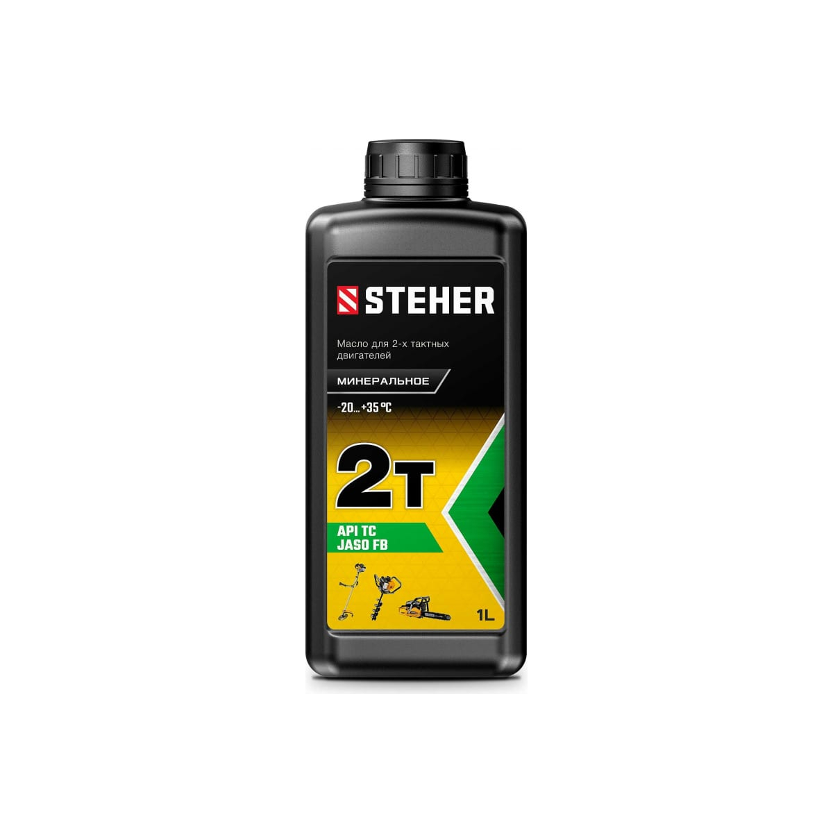 STEHER 2T-M, 1 л, минеральное масло для 2-тактных двигателей (76001-1) kraftool hp 1 л минеральное масло для 2 тактных двигателей 41500 1