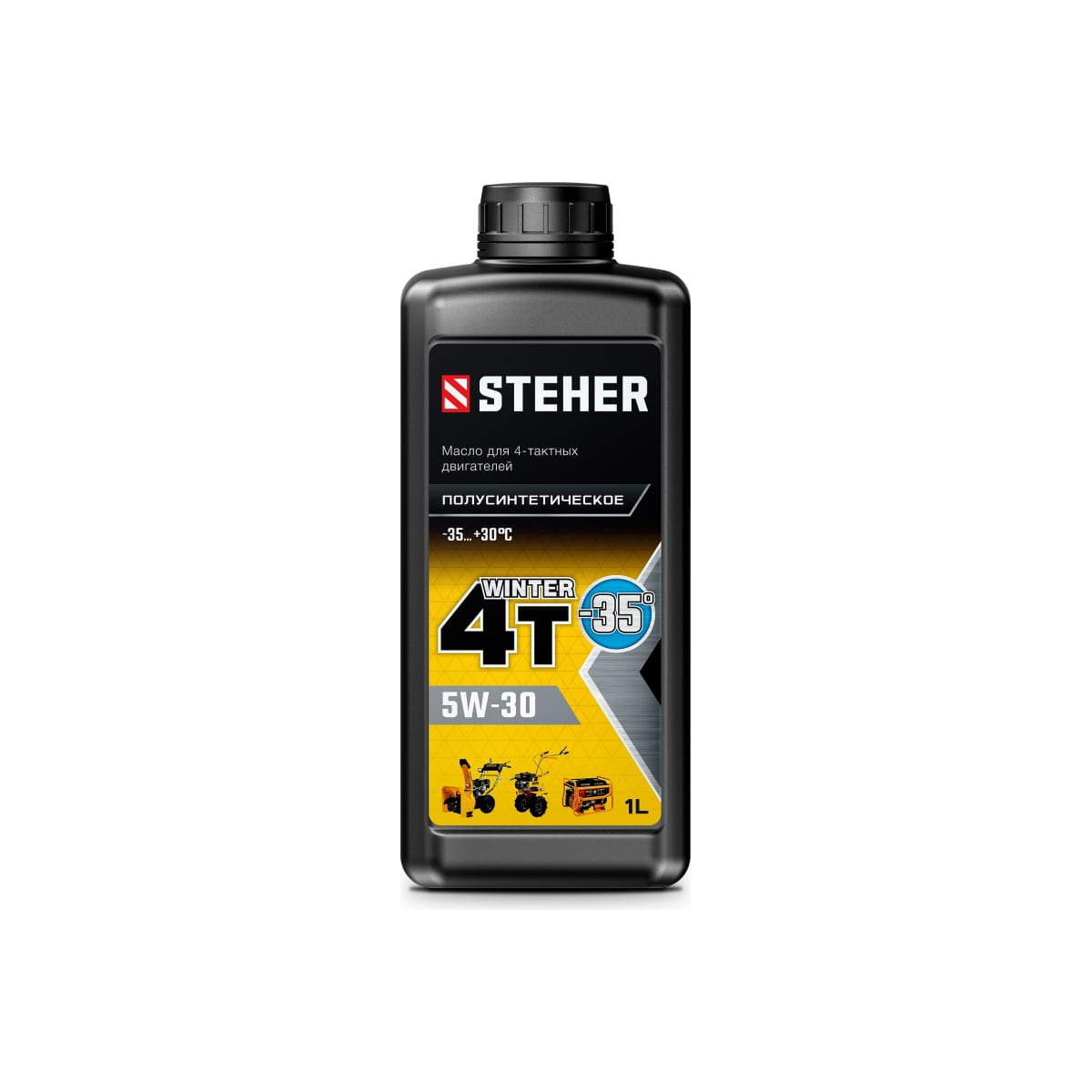 STEHER 4Т-5W30, 1 л, зимнее полусинтетическое масло для 4-тактных двигателей (76012-1) 4т 10w40 полусинтетическое масло для 4 тактных двигателей steher