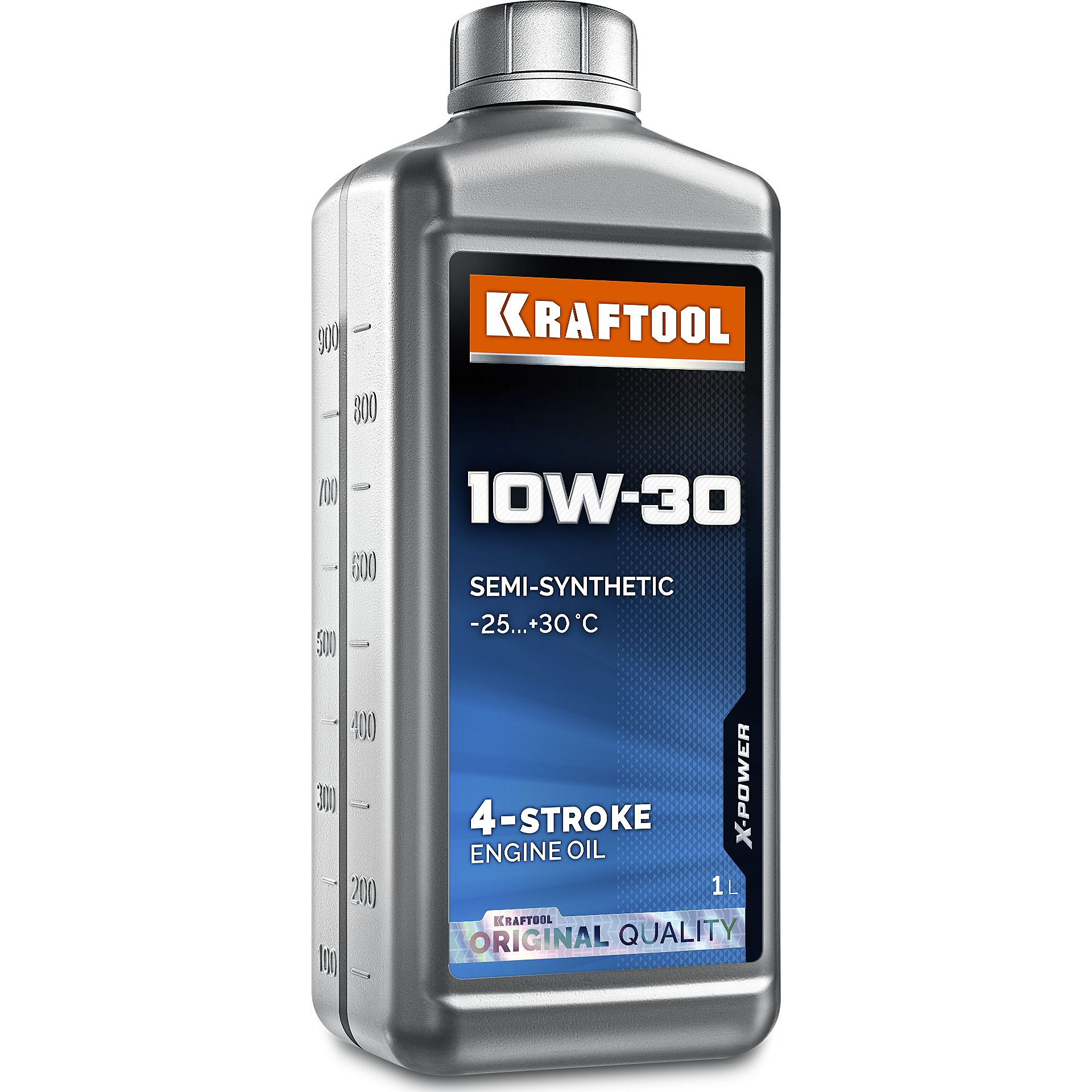 KRAFTOOL 10W-30, 1 л, полусинтетическое масло для 4-тактных двигателей (41510-1) - фото 1