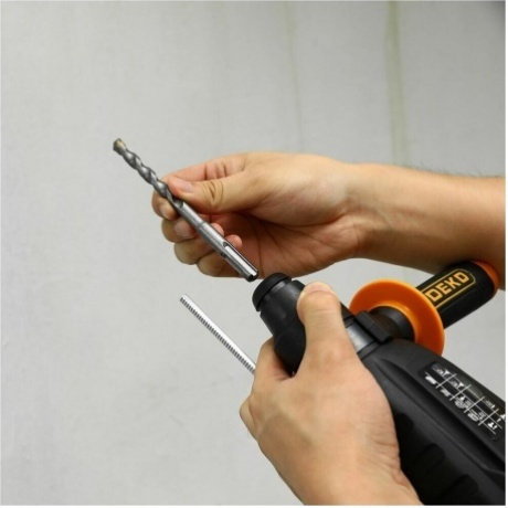 Перфоратор сетевой DEKO ZKH950 в кейсе с набором из 5 буров SDS+, 1050 Вт - фото 4