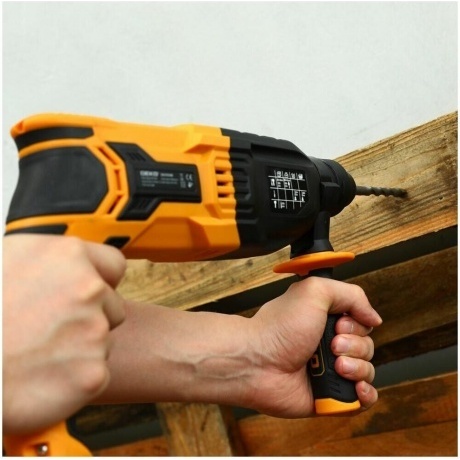 Перфоратор сетевой DEKO ZKH950 в кейсе с набором из 5 буров SDS+, 1050 Вт - фото 6