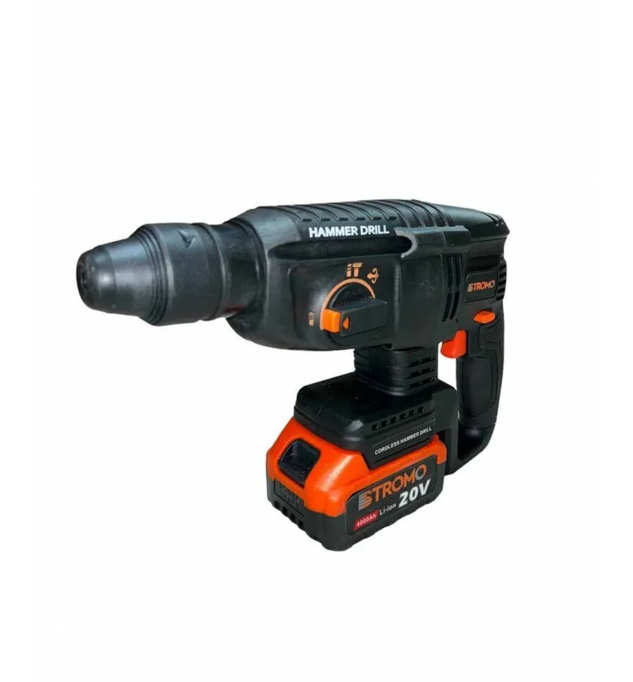 Перфоратор аккумуляторный AHA20 Stromo 20В, 3,0 Дж (АКБ 4 Ач+ЗУ) - фото 2