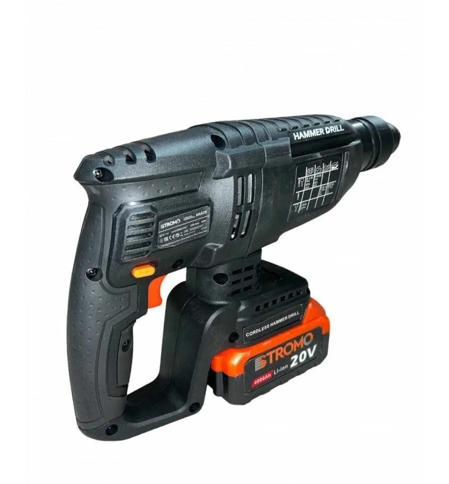 Перфоратор аккумуляторный AHA20 Stromo 20В, 3,0 Дж (АКБ 4 Ач+ЗУ) - фото 3