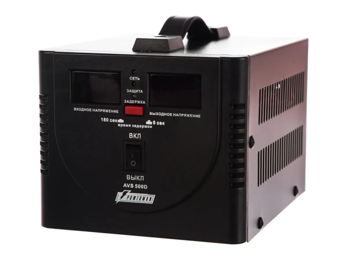 Стабилизатор Powerman AVS 500 D Black (6015735) - фото 1
