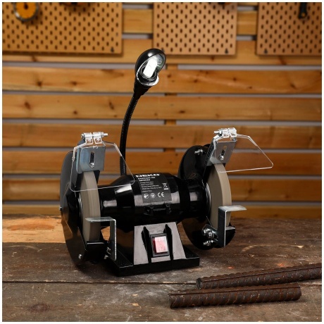 Станок заточной DEKO DKGM200-150, с лампой - фото 6