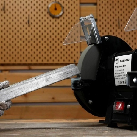 Станок заточной DEKO DKGM400-200, с лампой - фото 4