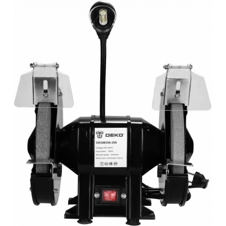 Станок заточной DEKO DKGM400-200, с лампой - фото 6