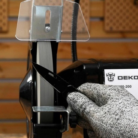 Станок заточной DEKO DKGM400-200, с лампой - фото 7