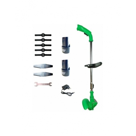 Триммер-газонокосилка аккумуляторный ZITREK GreenCut 12 Pro (12В, Li-ion аккумулятор 2шт, колеса) - фото 1