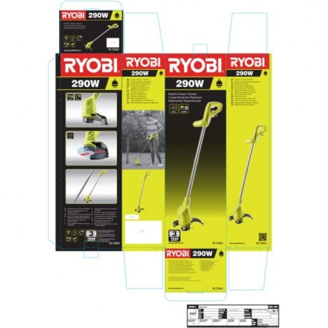 Триммер электрический с леской Ryobi RLT2925 5133002924 - фото 5